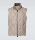 Berluti Herringbone wool puffer vest