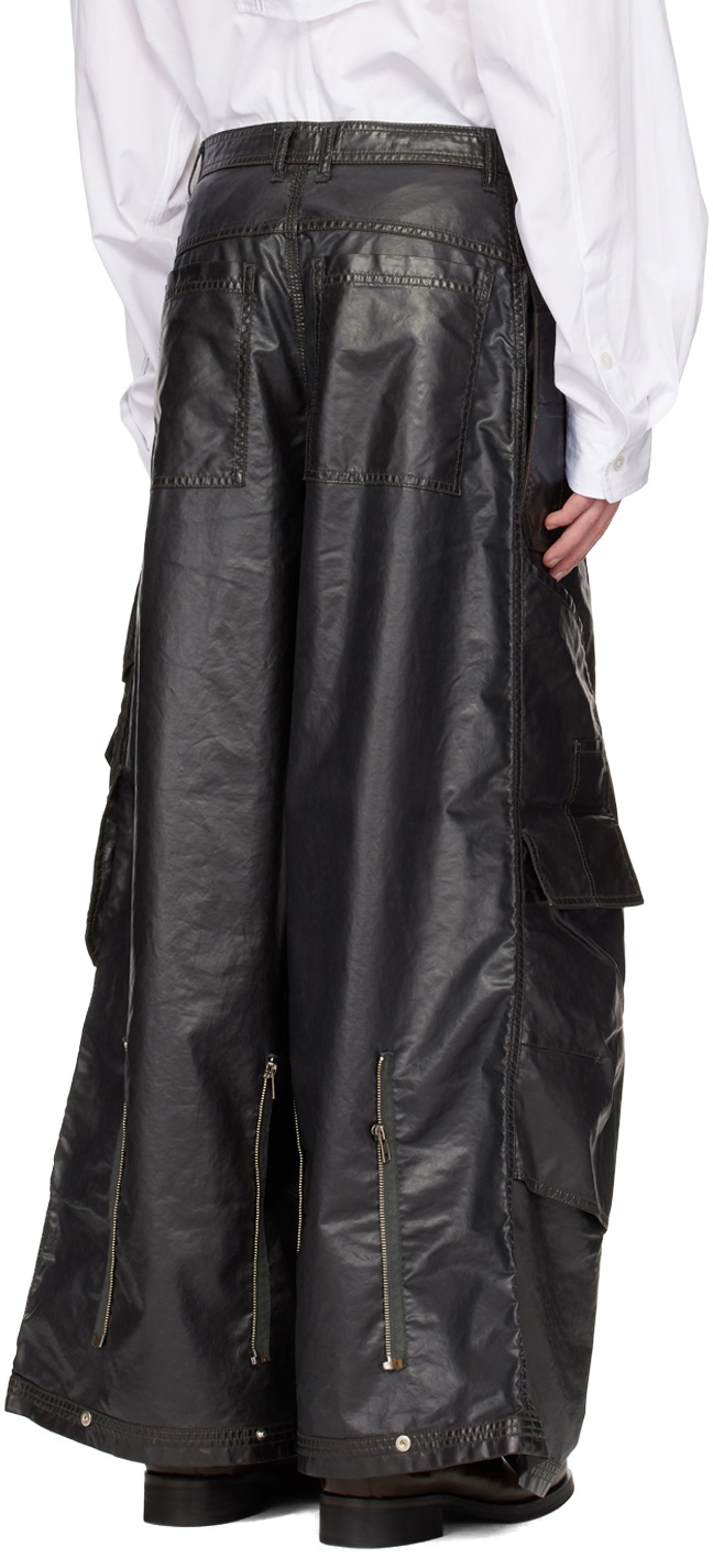 Hed Mayner Brown Layered Cargo Pants Hed Mayner