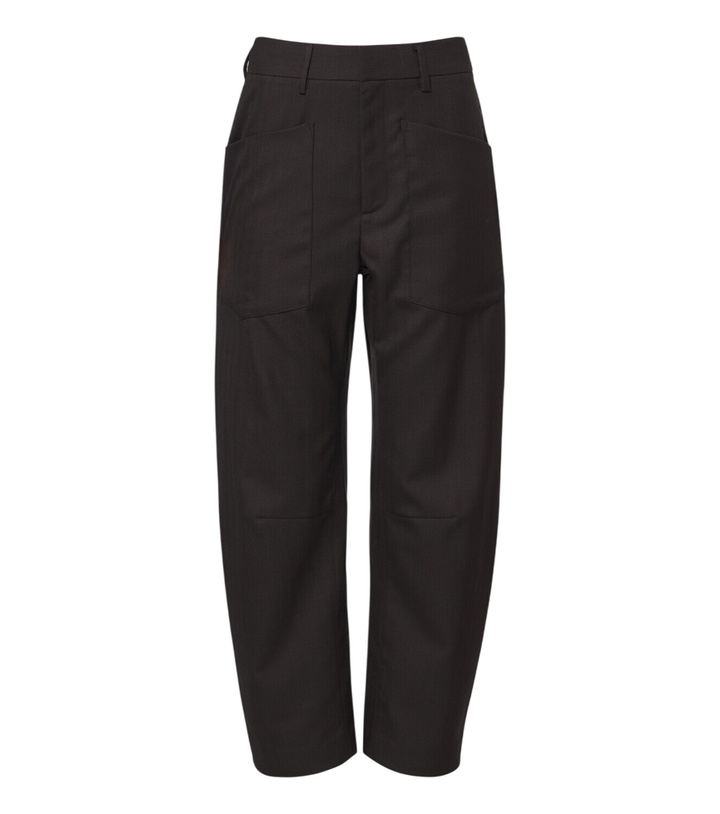 Photo: Nili Lotan Shon virgin wool barrel-leg pants