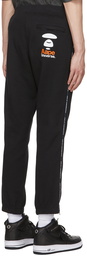 AAPE by A Bathing Ape Black Cotton Lounge Pants