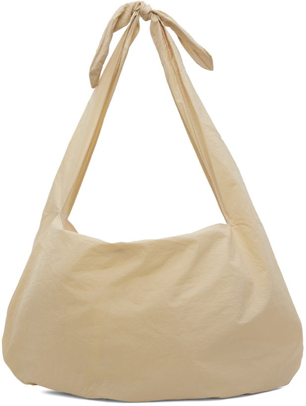 Photo: AMOMENTO SSENSE Exclusive Beige Large Knotted Shoulder Bag