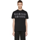 McQ Alexander McQueen Black Gothic Repeat Logo T-Shirt