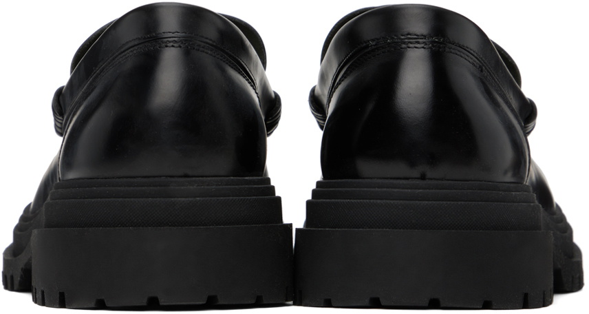 Fred Perry Black Fringed Loafers