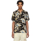 Wacko Maria Black Graphic Hawaiian Shirt