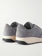 Common Projects - Track 80 Suede and Ripstop Sneakers - Gray