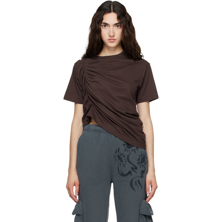 Photo: Collina Strada Brown Amaryllis Duo T-shirt
