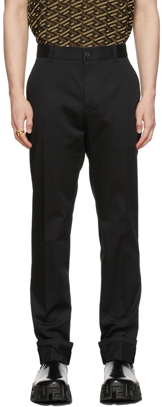 Photo: Versace Black Greca Trousers