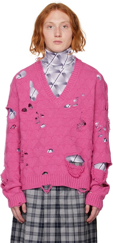 Photo: Meryll Rogge Pink Hearts Sweater