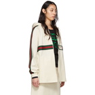 Gucci Off-White Web Zip-Up Hoodie