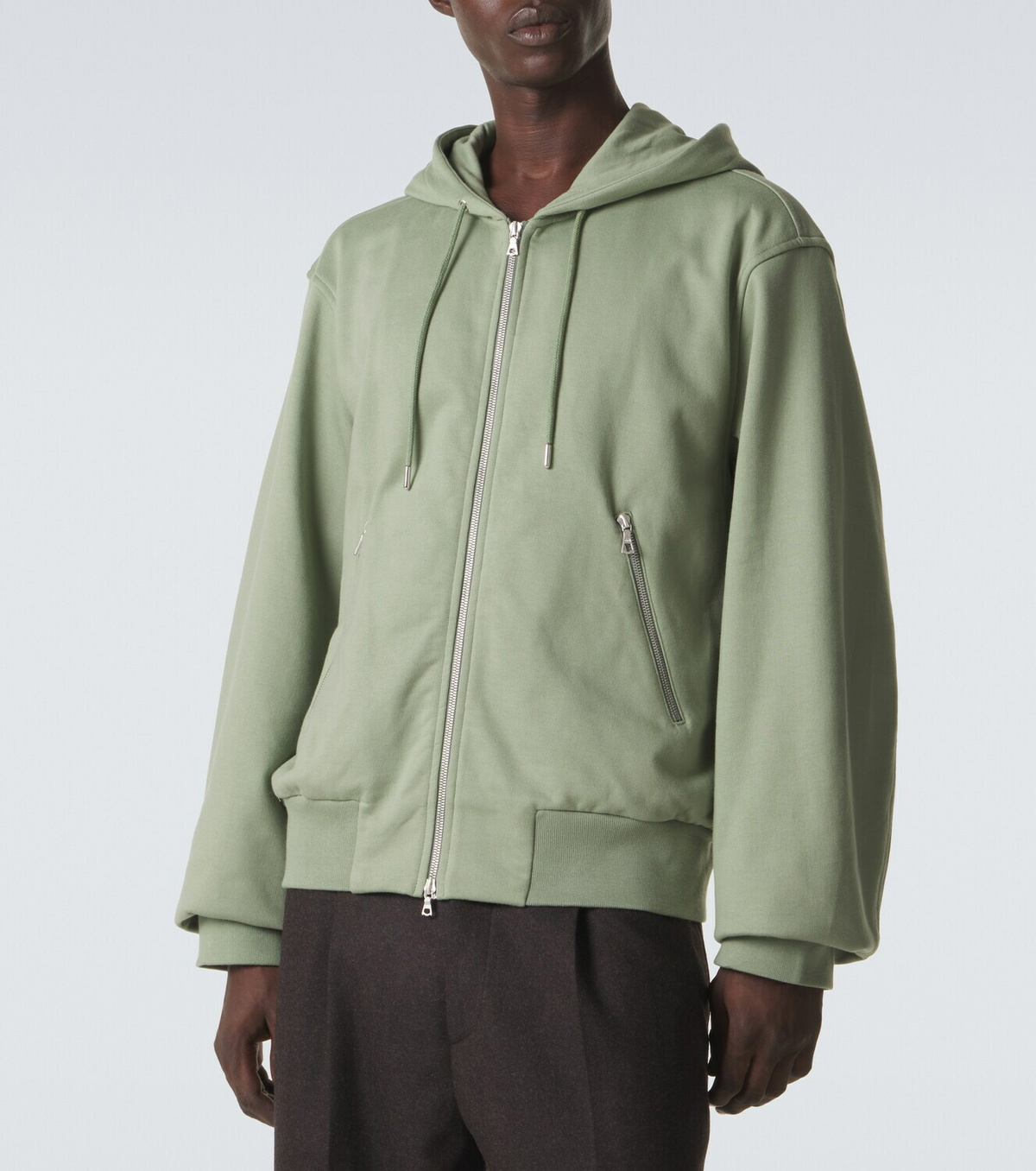 Dries Van Noten Cotton zip-up hoodie