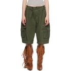 ABRA Khaki Cotton Cargo Shorts