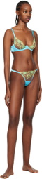 Fruity Booty SSENSE Exclusive Blue Electric Thong