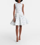 Shushu/Tong Floral cotton and silk minidress