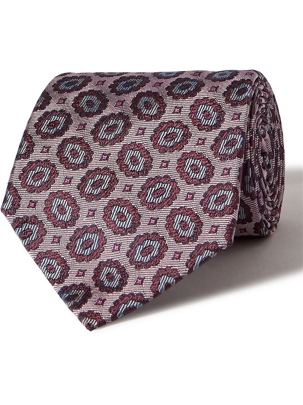 Photo: Turnbull & Asser - 9.5cm Floral Silk-Jacquard Tie