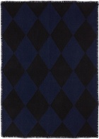 KHAITE Navy & Black Delancey Blanket