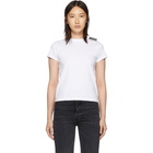 Balenciaga White Logo Tab Fitted T-Shirt