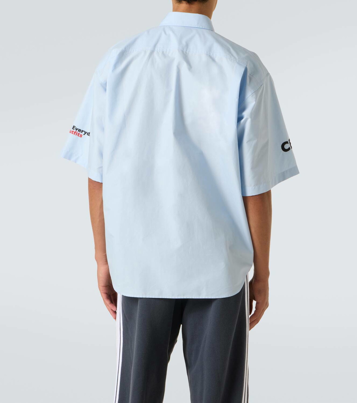 シャツ Balenciaga Embroidered Poplin Oversize Shirt BALENCIAGA Oversized cotton-poplin shirt | NET-A-PORTER