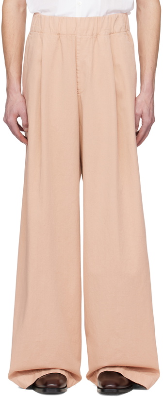 Photo: Dries Van Noten Pink Oversized Trousers