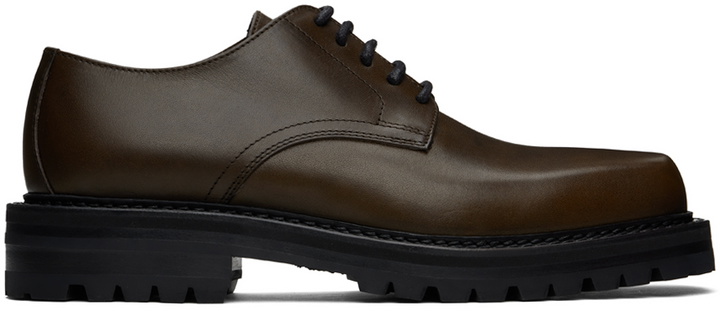 Photo: Dries Van Noten Khaki Leather Derbys