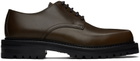 Dries Van Noten Khaki Leather Derbys