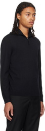 Emporio Armani Navy Half-Zip Sweater