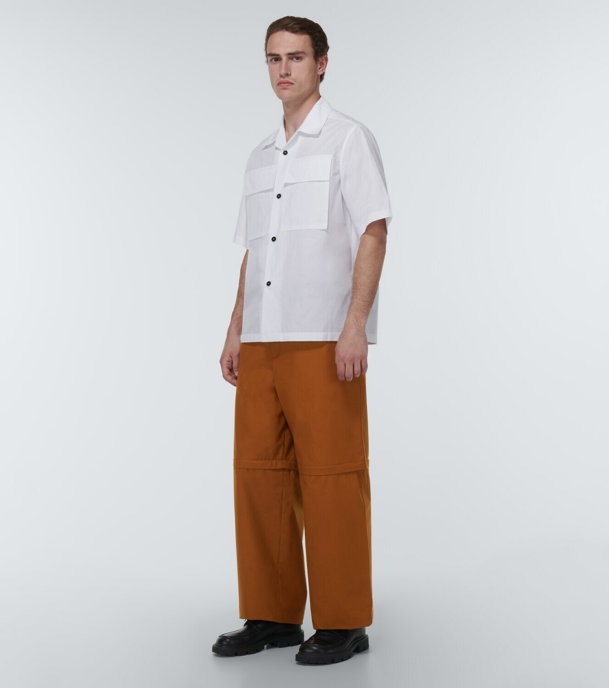 Jil Sander Wide-leg cotton pants Jil Sander