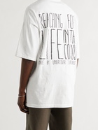 UNDERCOVER - Oversized Printed Cotton-Jersey T-Shirt - White