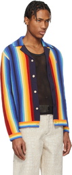 Casablanca Multicolor Gradient Stripe Towelling Cardigan