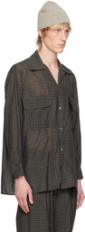 YOKE Gray Plaid Shirt