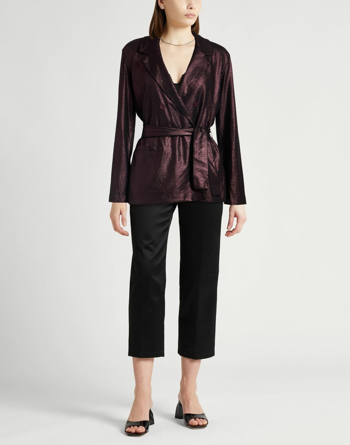 Majestic Filatures Womens Blazer Dark in Purple