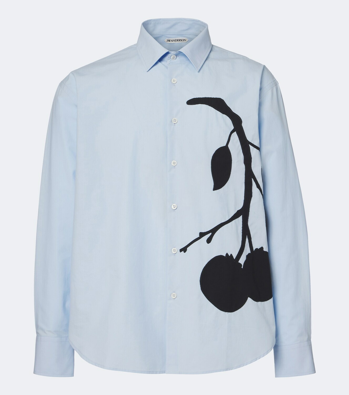 JW Anderson Appliqué cotton poplin shirt