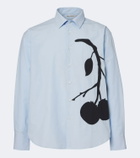 JW Anderson Appliqué cotton poplin shirt