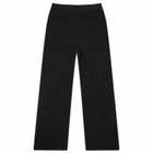 Snow Peak Women's High Gauge Light Knit Trousers in Black