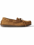 Yuketen - Scout Moccasin Suede Boat Shoes - Brown
