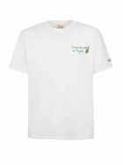 MC2 Saint Barth Man Classic Fit Cotton Jersey T-shirt Portofino With Formentera Aperitif Embroidery