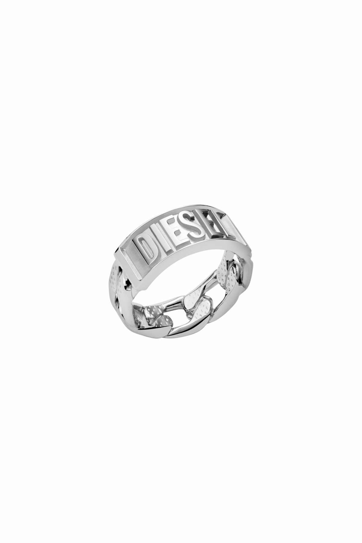Diesel Stainless steel band ring - Rings Mens in Silver