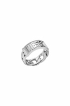 Diesel Stainless steel band ring - Rings Mens in Silver