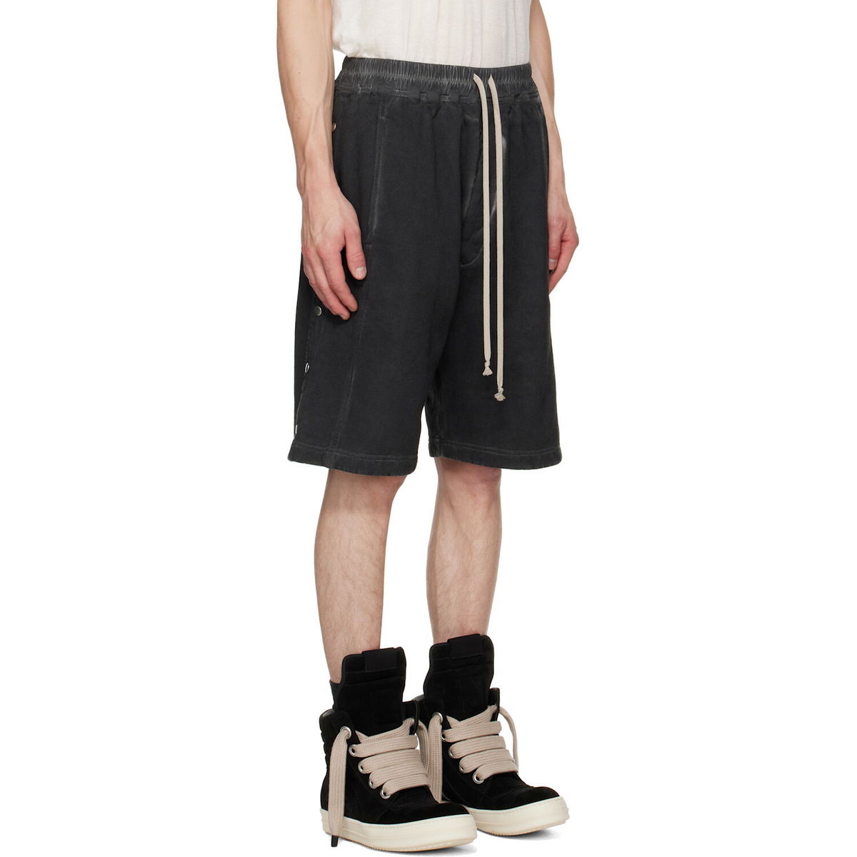 Rick Owens DRKSHDW Black Tower Pusher Shorts