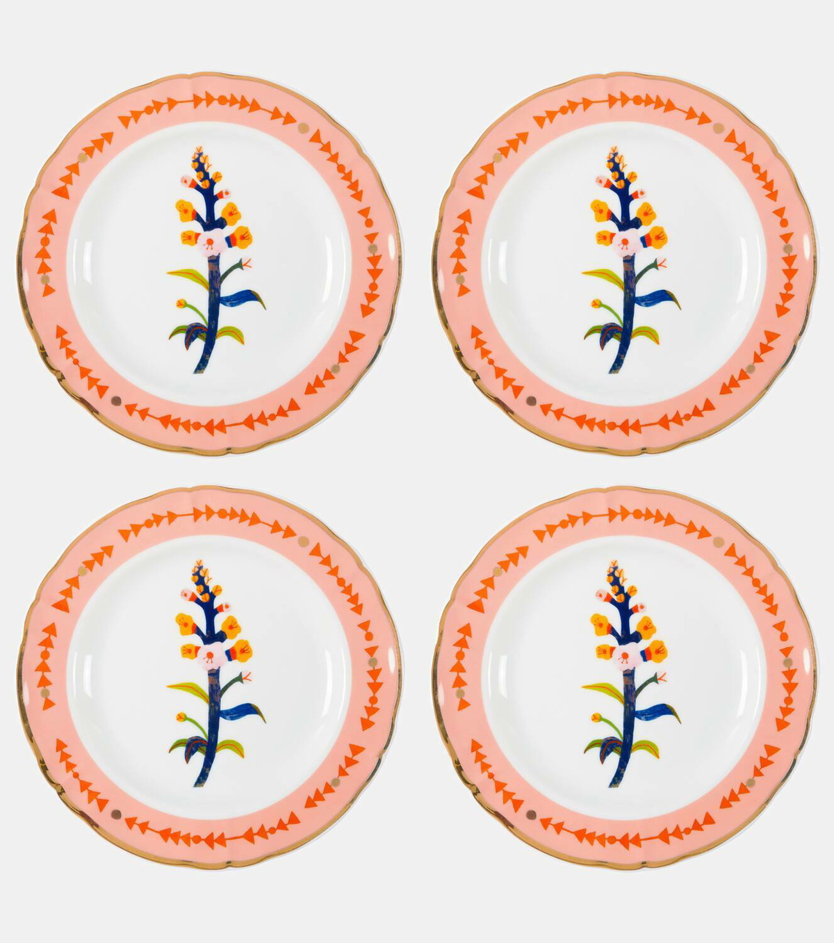 Bitossi Betonica set of 4 dessert plates