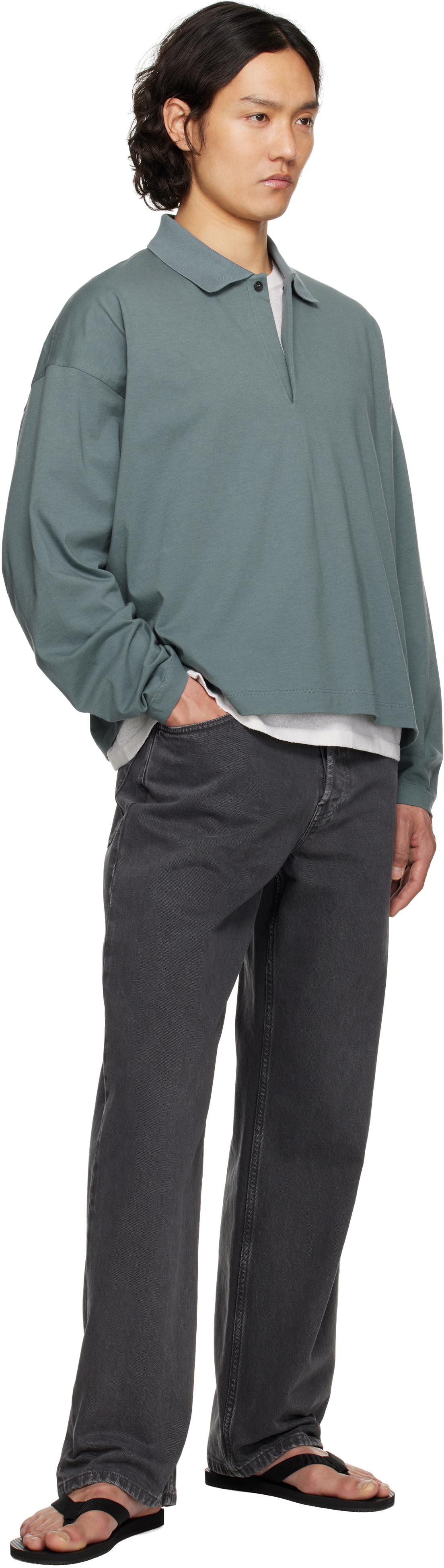 The Row グレー Bryson ポロシャツ The Row Gray Bryson Polo The Row