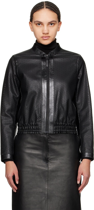 Photo: MACKAGE Black Noelia Leather Jacket