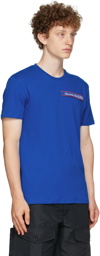 Alexander McQueen Blue Selvedge Logo Tape T-Shirt