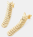 Anita Ko Zipper 18kt gold drop earrings