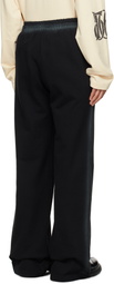 We11done Black '11' Jersey Lounge Pants