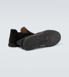 The Row Parker suede slip-on shoes