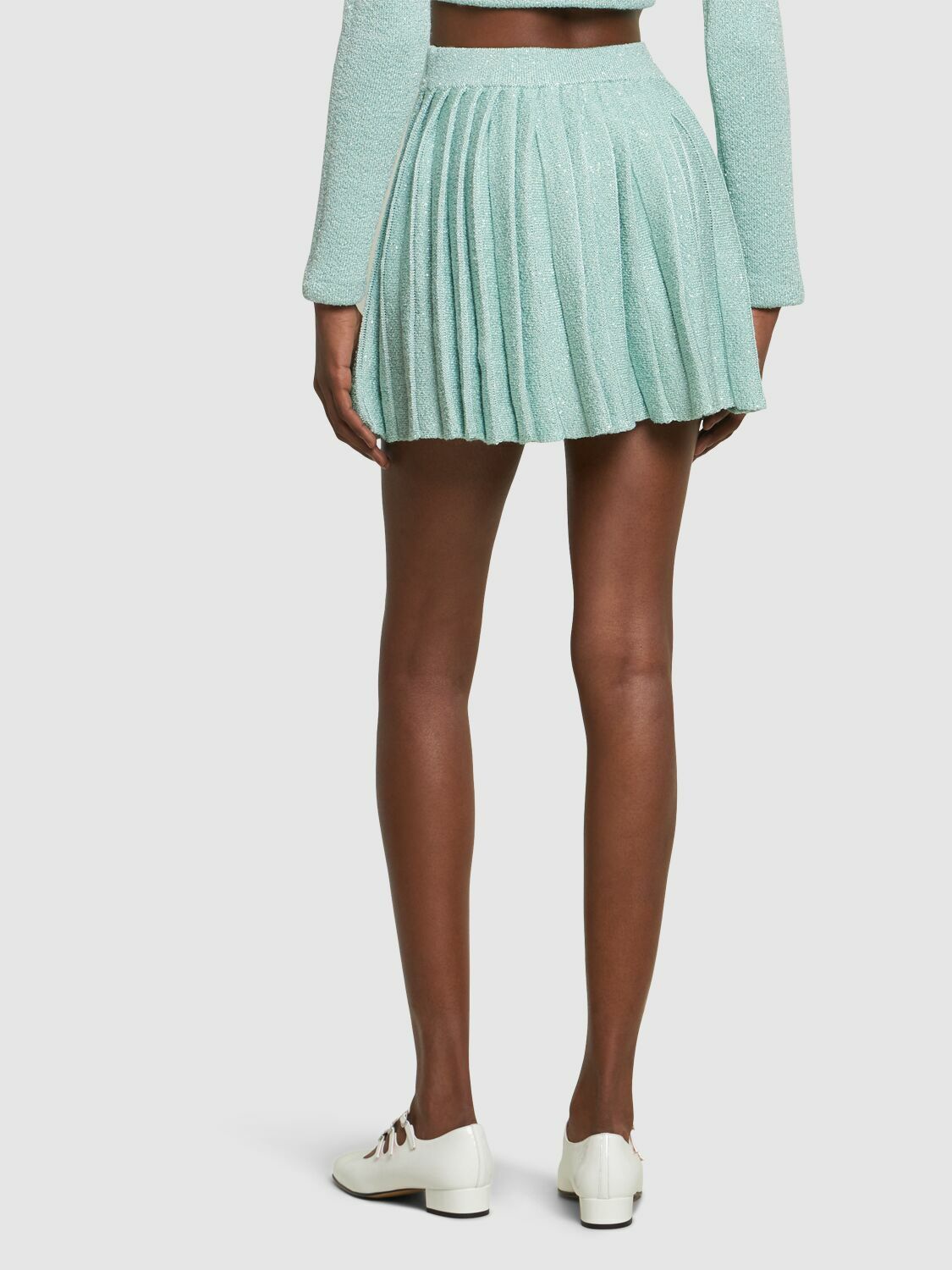 SELF-PORTRAIT - Pleated Knit Skirt Self-Portrait