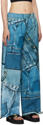 Versace Jeans Couture Blue Trompe L'œil Lounge Pants