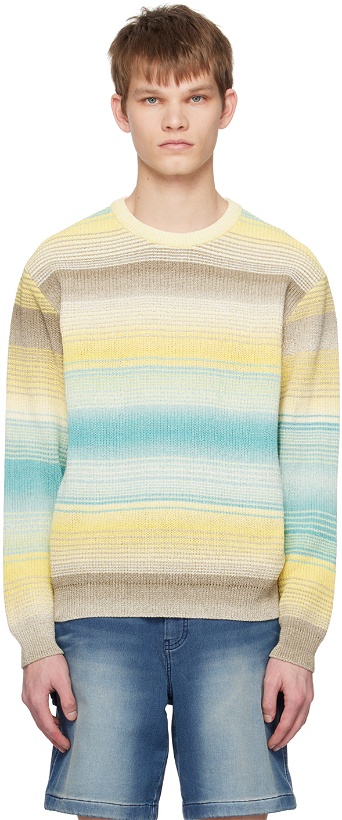 Photo: Solid Homme Yellow Striped Sweater