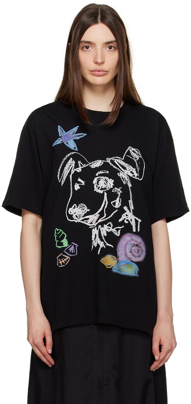 Photo: TheOpen Product Black Pet Drawing T-Shirt