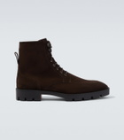 Christian Louboutin Caracolo Lion leather lace-up boots